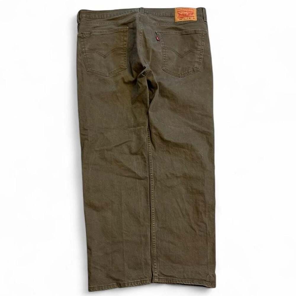 Levi's 505 Regular Fit Olive Green Denim Pants